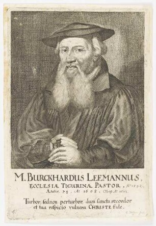 Bildnis des Burckhardus Leemannus