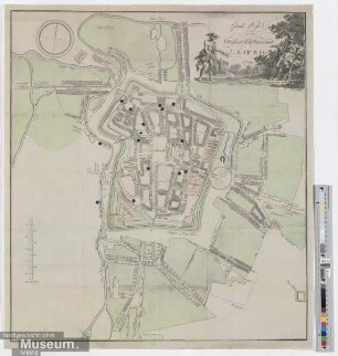 Grund Riss der Churfürstl. Sächs. Handelstadt LEIPZIG 1799.