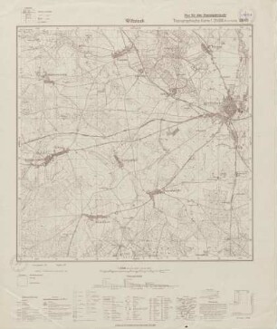 2840 Wittstock, Topographische Karte 1:25000 (4cm - Karte)
