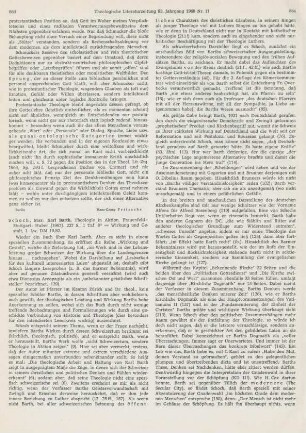863-865 [Rezension] Schoch, Max, Karl Barth