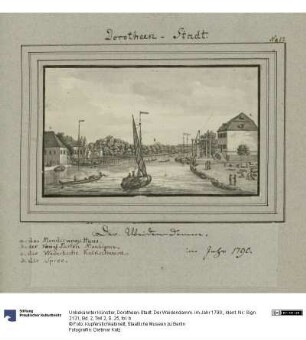 Dorotheen-Stadt. Der Weidendamm. im Jahr 1790.