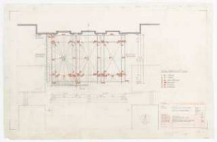 Ausstellung in der Orangerie im Schloss Charlottenburg, Berlin-Charlottenburg: Vorbau: Aufsicht 1:50