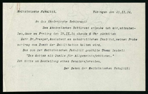Habilitation Wolfgang Präger