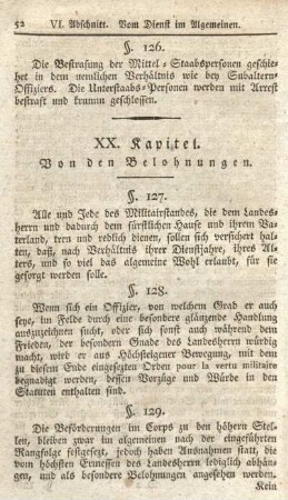 XX. Kapitel. Von den Belohnungen.
