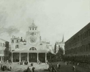 Der Platz von san Giacomo di Rialto in Venedig