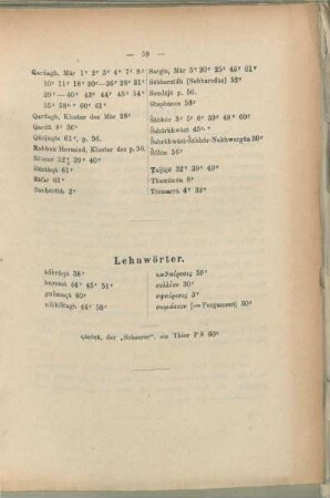Lehnwörter.