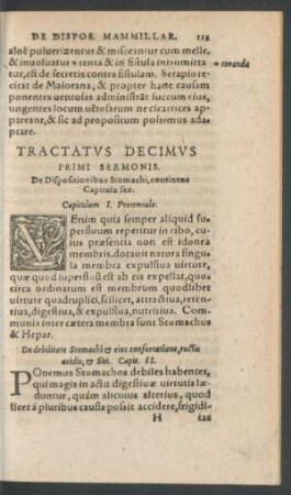 Tractatus Decimus Primi Sermonis.
