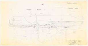 Zentraler Rangierbahnhof Hannover Schinkelwettbewerb 1962: Lageplan der Gleise Han-Wülfel 1:1000