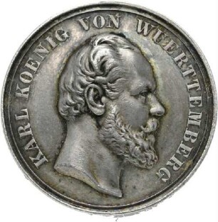 Württembergische Schießpreismedaille, verliehen unter König Karl