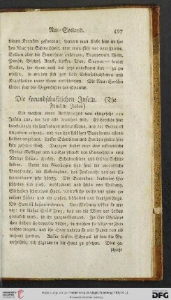 Die freundschaftlichen Inseln (The Frindln Isles)
