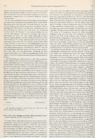 371-373 [Rezension] Beiträge zur Berliner Kirchengeschichte