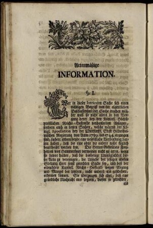 Actenmäßige Information