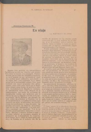 En viaje : La república de Cuba