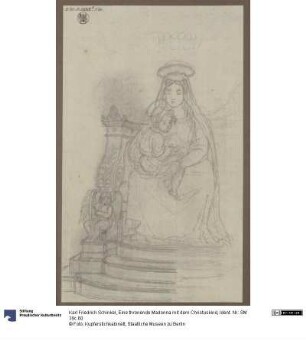 Eine thronende Madonna mit dem Christuskind
