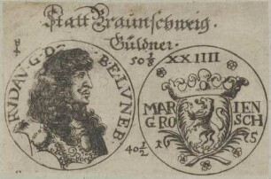 Bildnis von Rvdolph Avgvst, Herzog von Braunschweig-Lüneburg