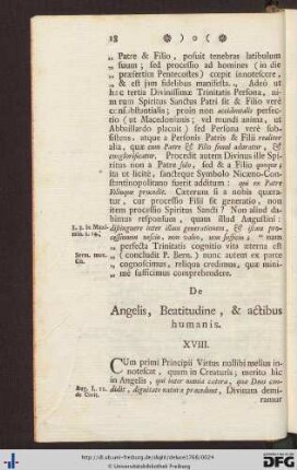 De Angelis, Beatudine, et actibus humanis.