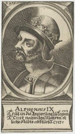 Bildnis des Alphonsus IX