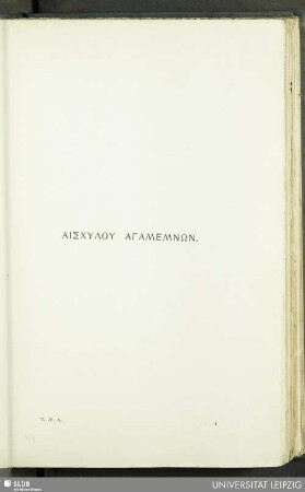 Aischylu Agamemnon