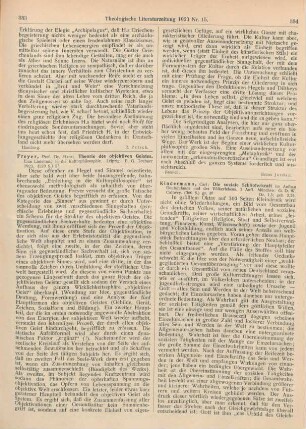 333-334 [Rezension] Freyer, Hans, Theorie des objektiven Geistes