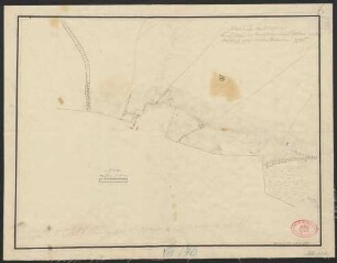 Brouillon der Nord Seite von Berlin mit daselbst projectirter Redoute