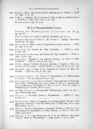 XI.2.b. Wissenschaftliche Vereine