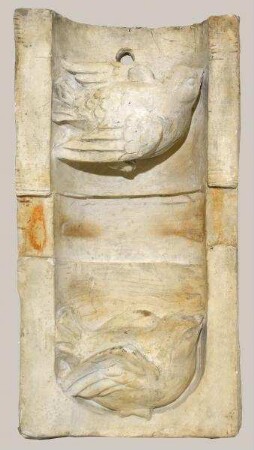 Relief mit zwei Vögeln