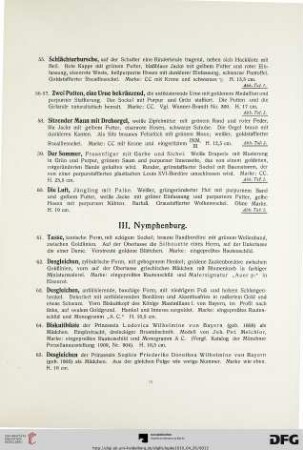 III. Nymphenburg (Nr. 61-68)