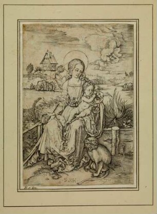 Maria mit der Meerkatze