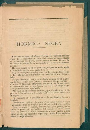 Hormiga negra - [Introducción]