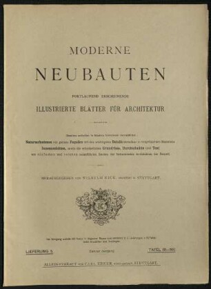 Lieferung Nr. 5. Tafeln 81-100