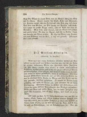 Die Perlen-Königin.