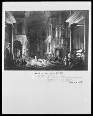 Inneres einer im Stil der Spätrenaissance erbauten Kirche