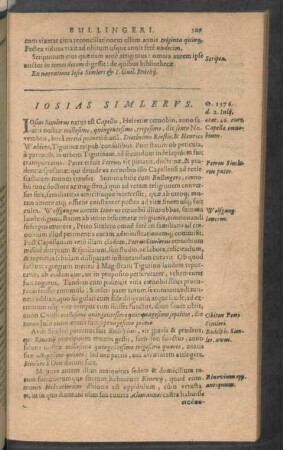 Iosias Simlerus.
