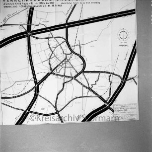 Verkehrsbelastungsplan: für Stadtgebiet