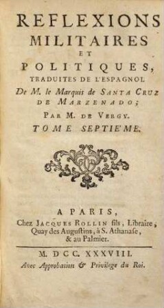 Réflexions Militaires Et Politiques, 7