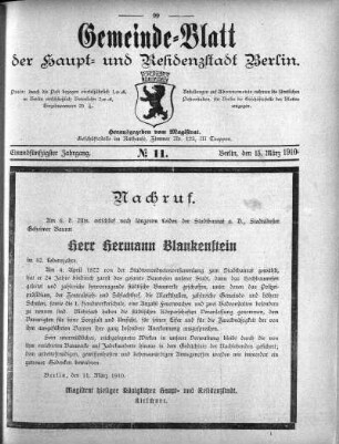 1910,11: No. 11, 13. März 1910