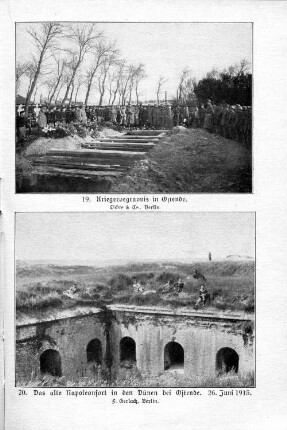 20. Das alte Napoleonfort in den Dünen bei Ostende. 26. Juni 1915.