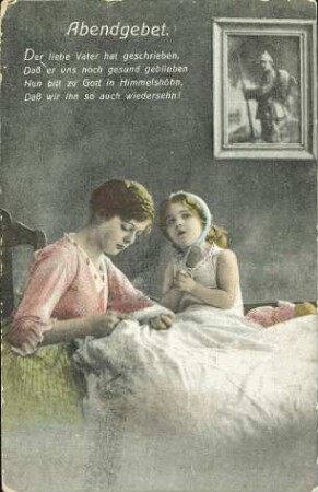 Abendgebet. Der liebe Vater hat geschrieben [...]