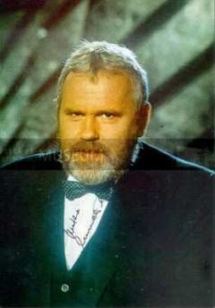 Autogrammkarte des Sängers und Moderators Günther Emmerlich