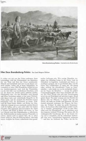54: Über Dora Brandenburg-Polster