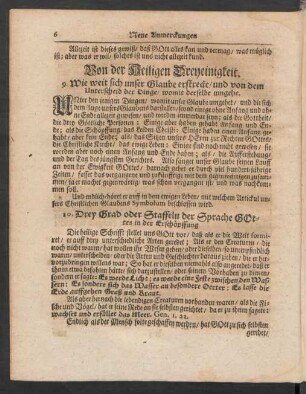 Von der Heiligen Dreyeinigkeit