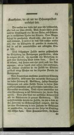 Krankheiten, die oft mit der Schangerschaft verknüpft sind