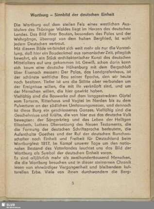 Wartburg - Sinnbild der deutschen Einheit