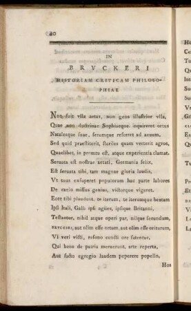 In Bruckeri Historiam Criticam Philosophiae
