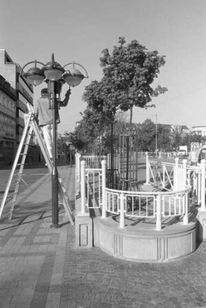 Ludwigsplatz. Umbau des westlichen Teils