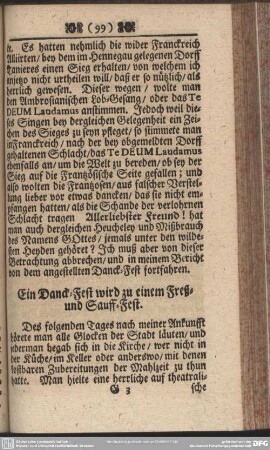 Ein Danck-Fest wird zu einem Freß- und Sauff-Fest