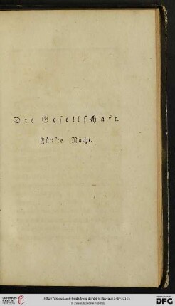 Fuenfte Nacht: Die Gesellschaft