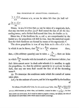 Theory of contact of curves. Determination of tangents. Circle of curvature. Measure of velocity determined. Rectification of curves.