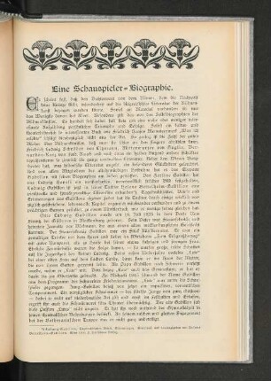 Eine Schauspieler-Biographie
