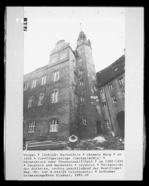 Schloss Hartenfels — Küchenstock / Theatersaalflügel (Südwestflügel)